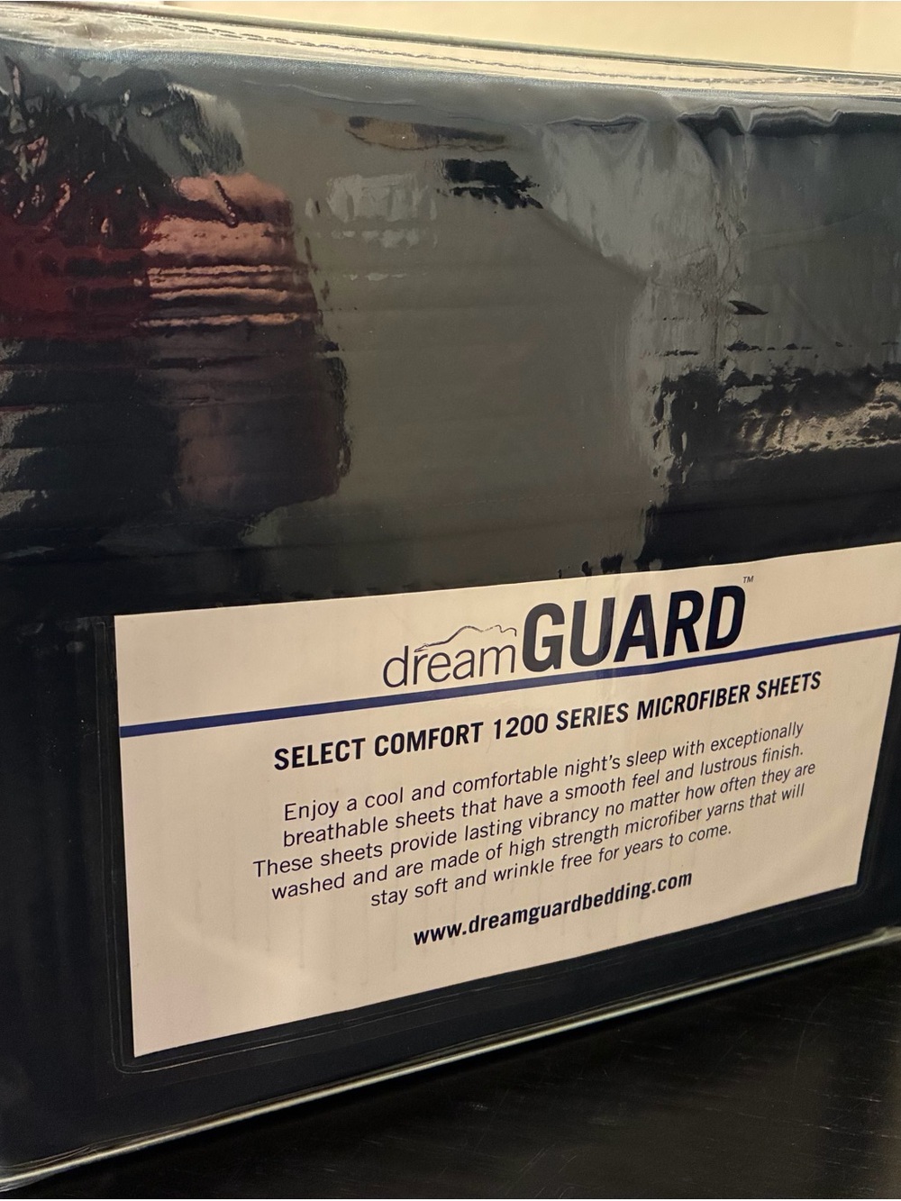 dreamGUARD Select Comfort 1200 Series Microfiber Sheets - Black